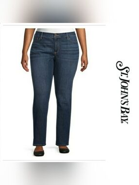 St. John's Bay Straight Leg Jeans Size 16